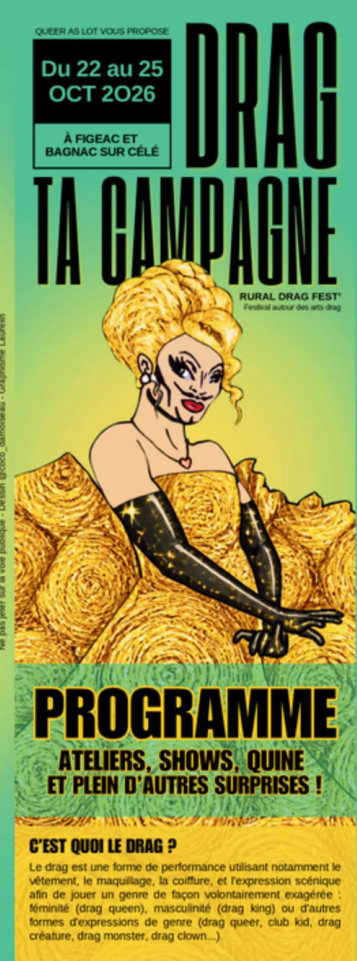 Festival Drag ta campagne à Figeac