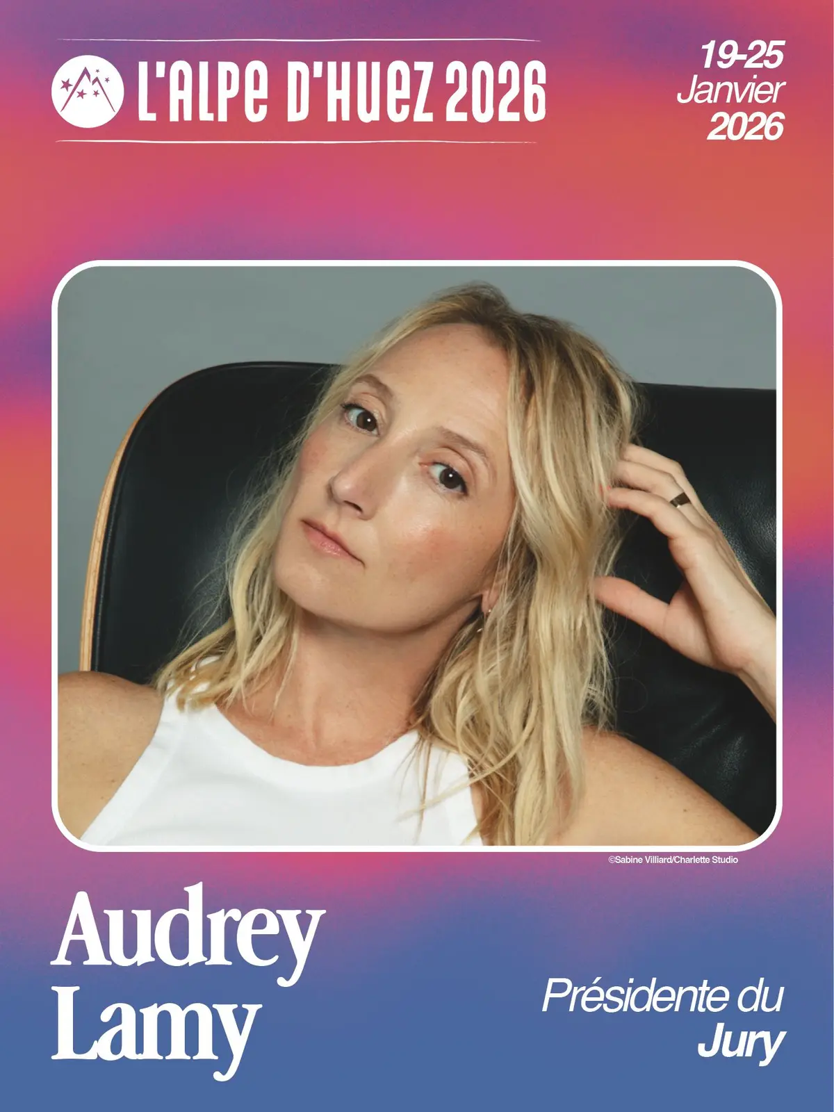 Audrey Lamy, pr&eacute;sidente du jury du Festival du film de com&eacute;die de l'Alpe d'Huez 2026