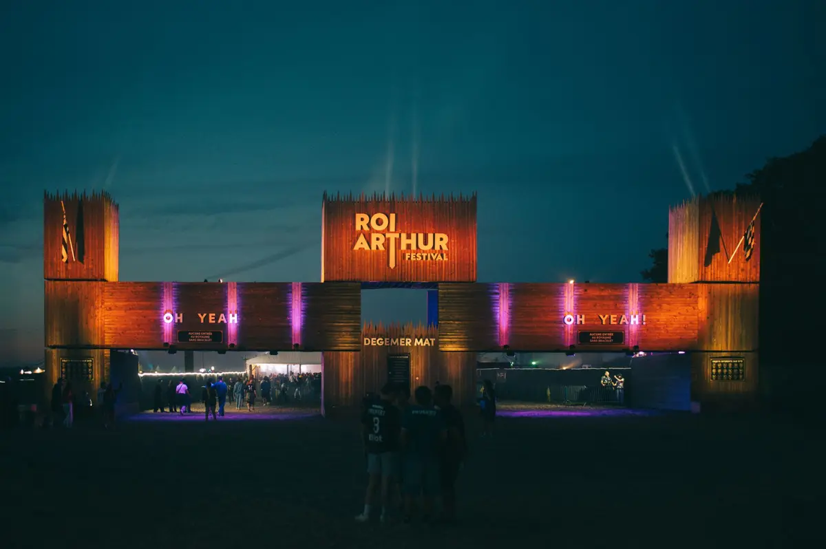 L'entr&eacute;e du Festival du Roi Arthur