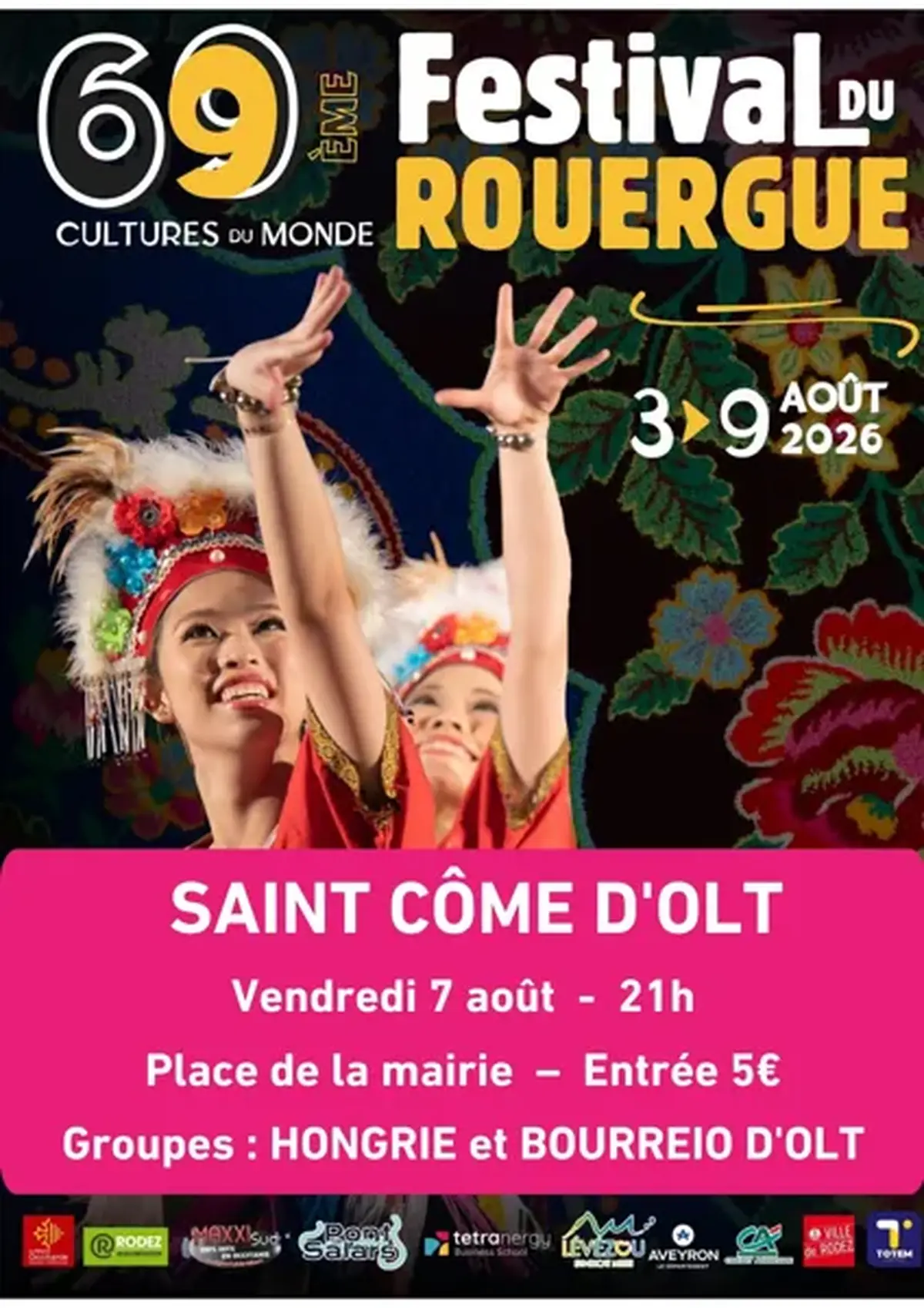Festival du Rouergue - Soirée spectacle à Saint-Côme d'Olt avec la Hongrie et Lo Bourreïo d’Olt