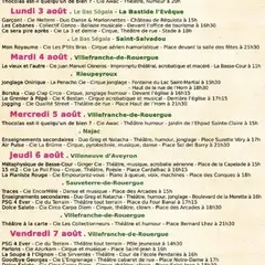Festival en Bastides 26ième édition - Villeneuve d'Aveyron