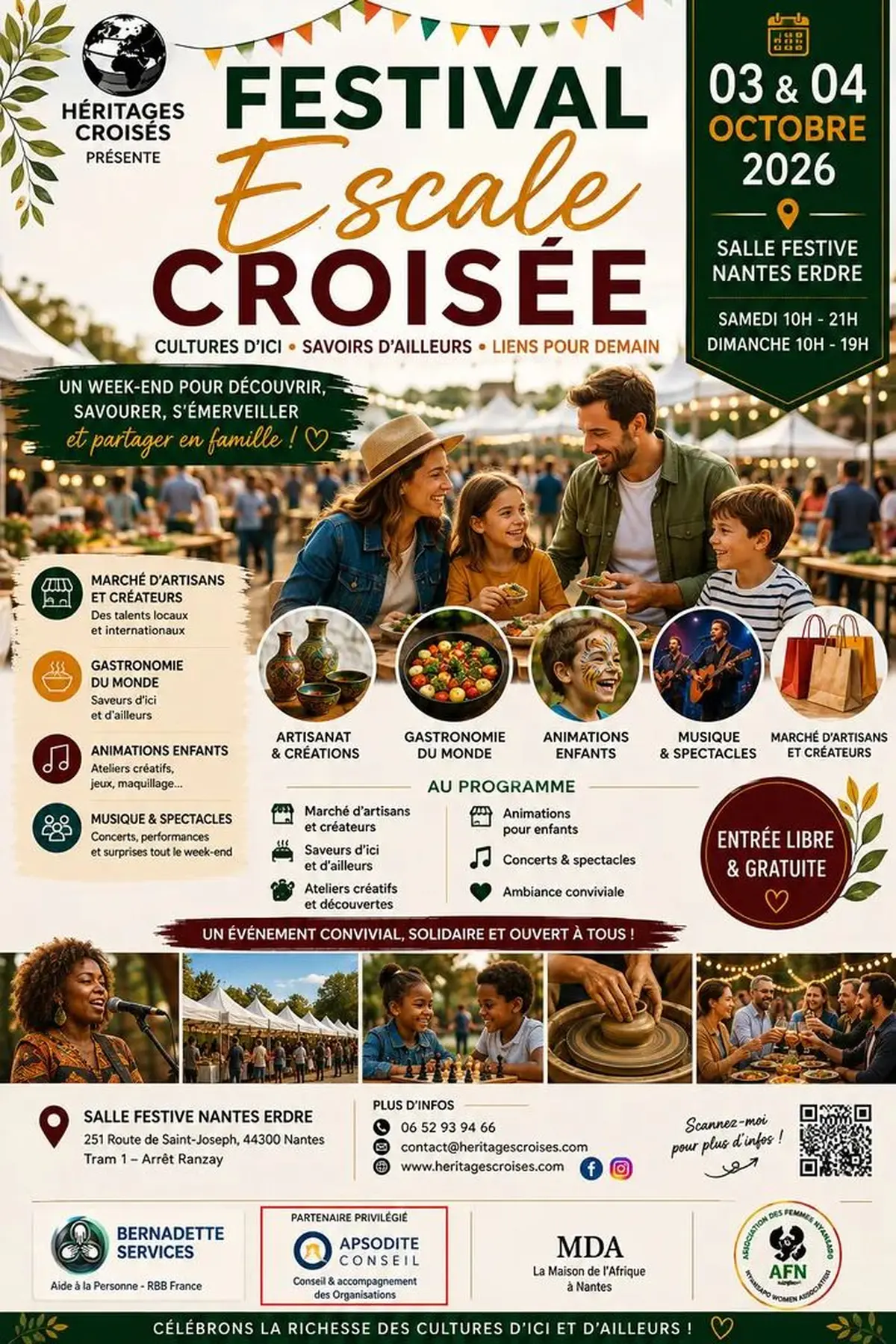 Festival Escale Croisée à la Salle festive Nantes Erdre