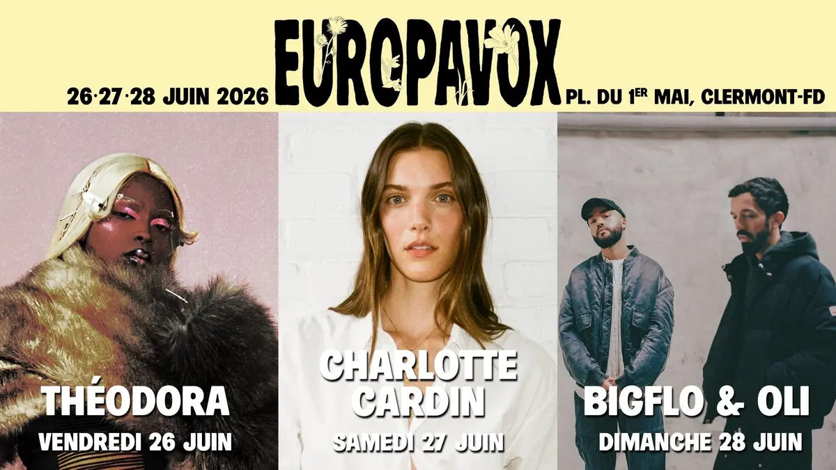 Les trois premiers noms pour l'édition 2026 d'Europavox