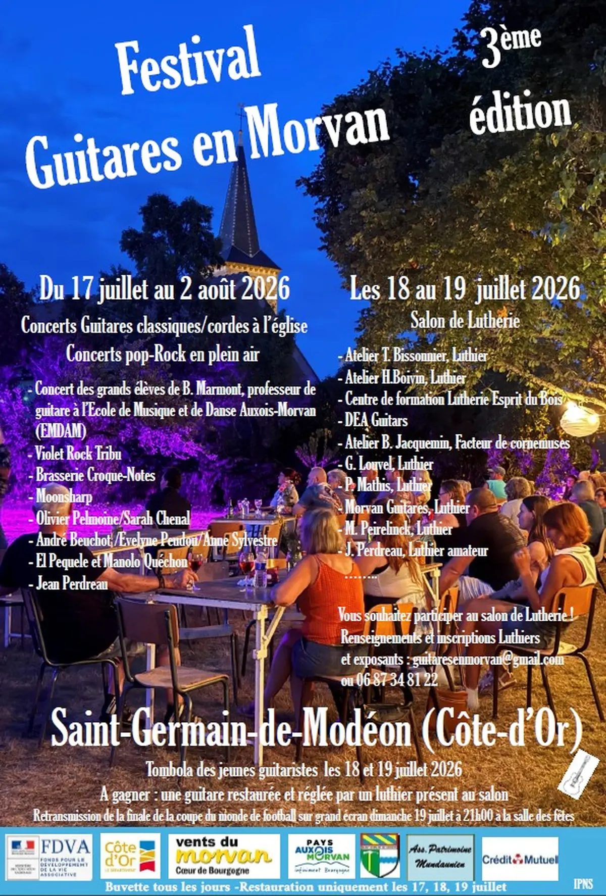 Festival Guitares en Morvan - Concerts pop-rock et classiques - Salon de lutherie