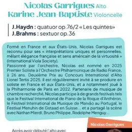 Festival « l’Envolée Musicale», Quatuor Parisii à Cardaillac