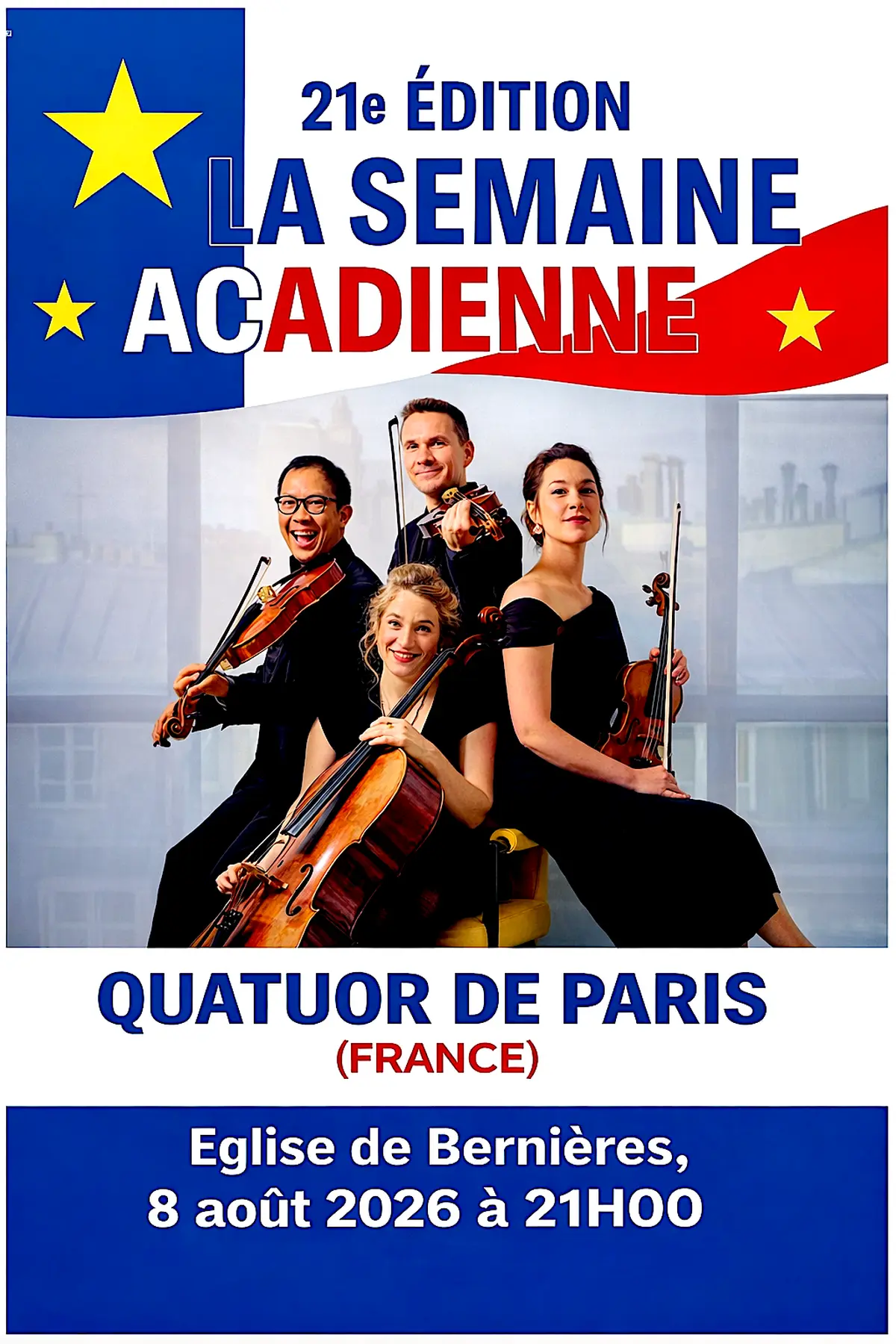 Festival La Semaine Acadienne : Concert du Quatuor de Paris