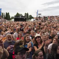 La foule des grands jours pour les concerts des Alpagas Bleus &copy; Les Alpagas Bleus