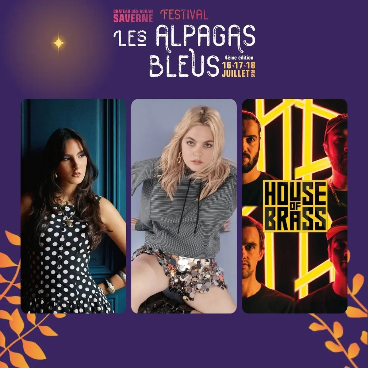 Louane nouvelle tête d'affiche du festival Les Alpagas Bleus 2026 à Saverne