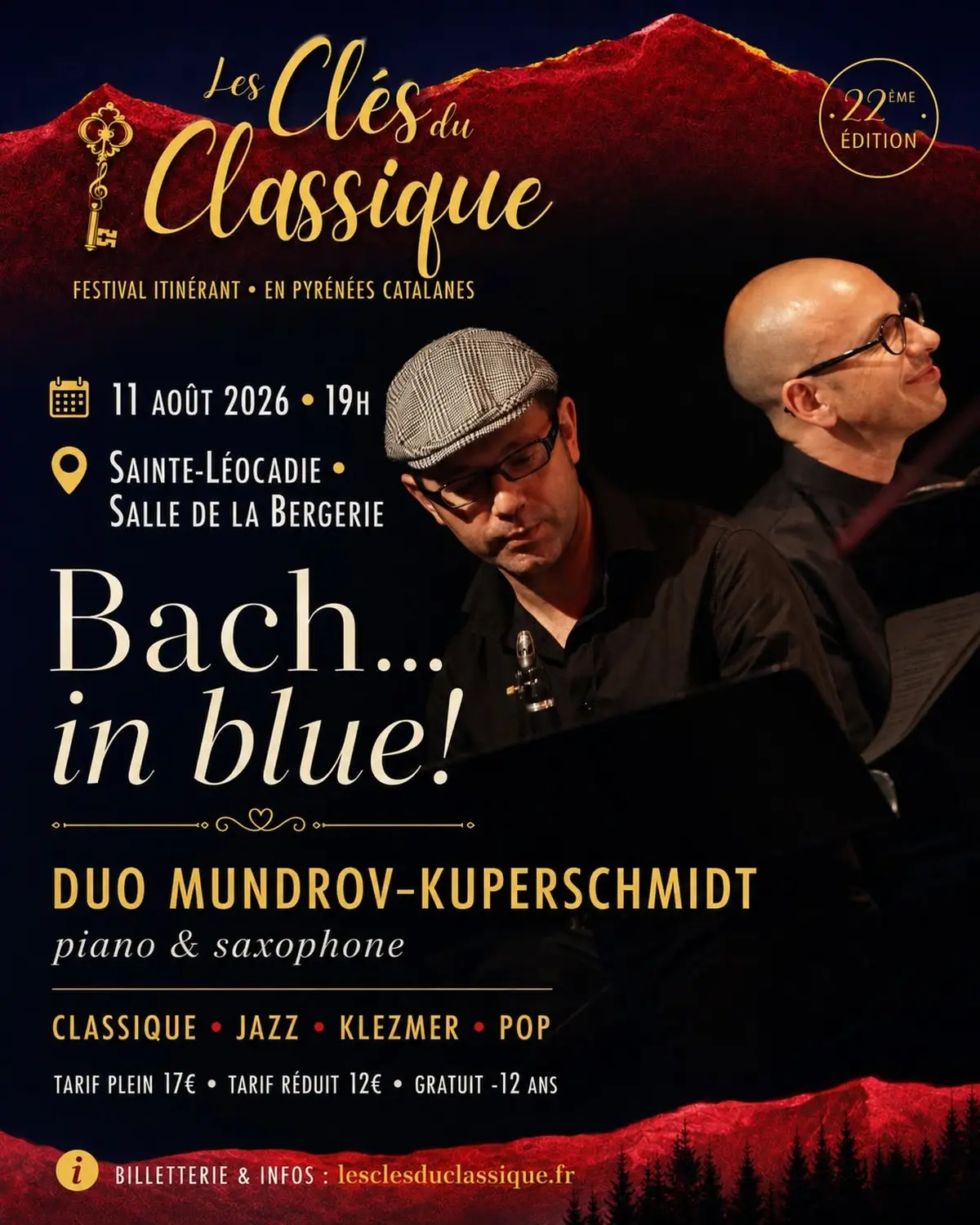 Festival Les Cles Du Classique - Bach... In Blue! Duo Mundrov-Kuperschmidt