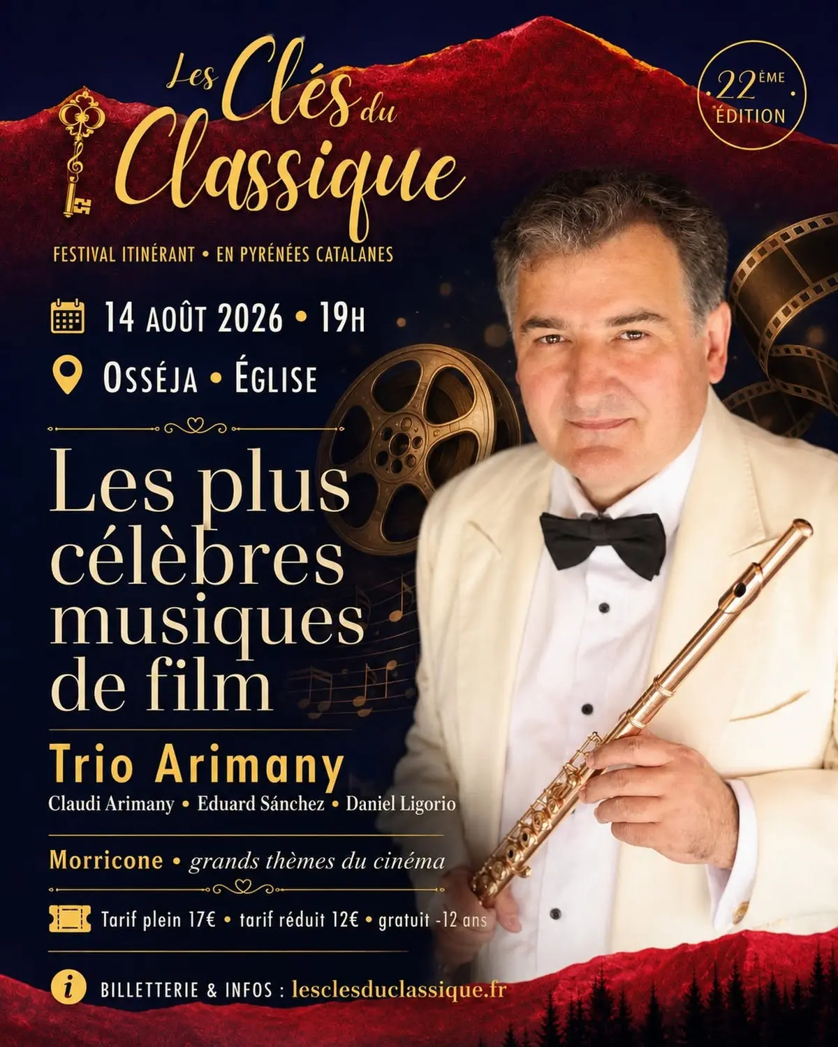 Festival Les Cles Du Classique - Les Plus Célèbres Musiques De Film: Trio Armany