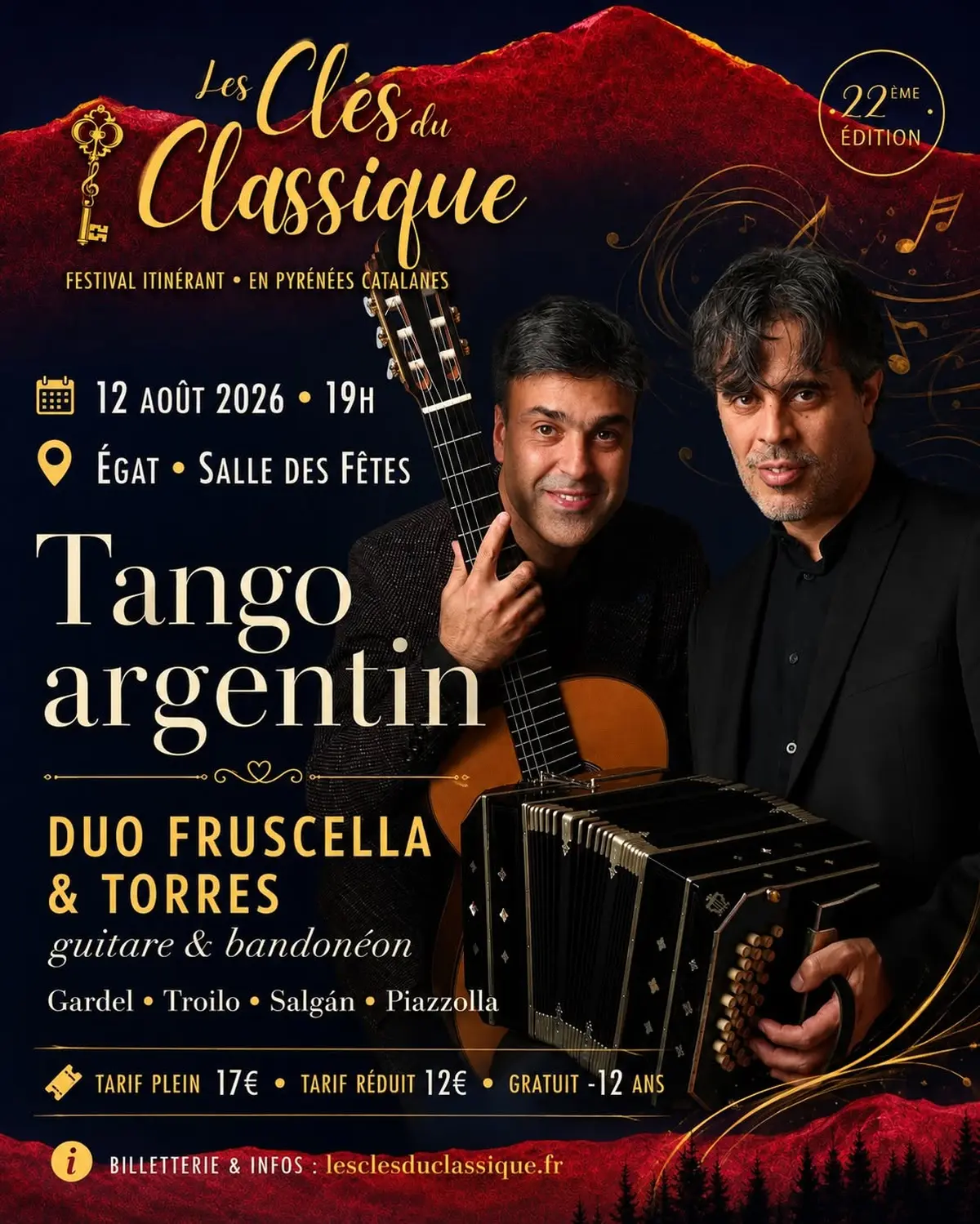 Festival Les Cles Du Classique - Tango Argentin: Duo Fruscella & Torres