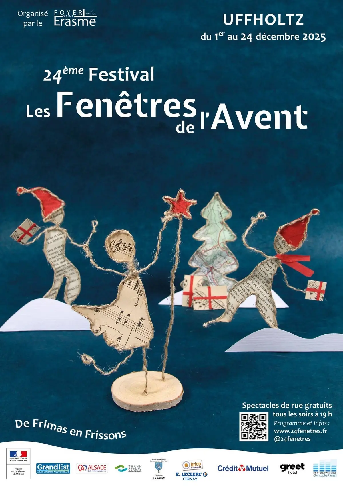 L'affiche du Festival Les Fen&ecirc;tres de l'Avent 2025