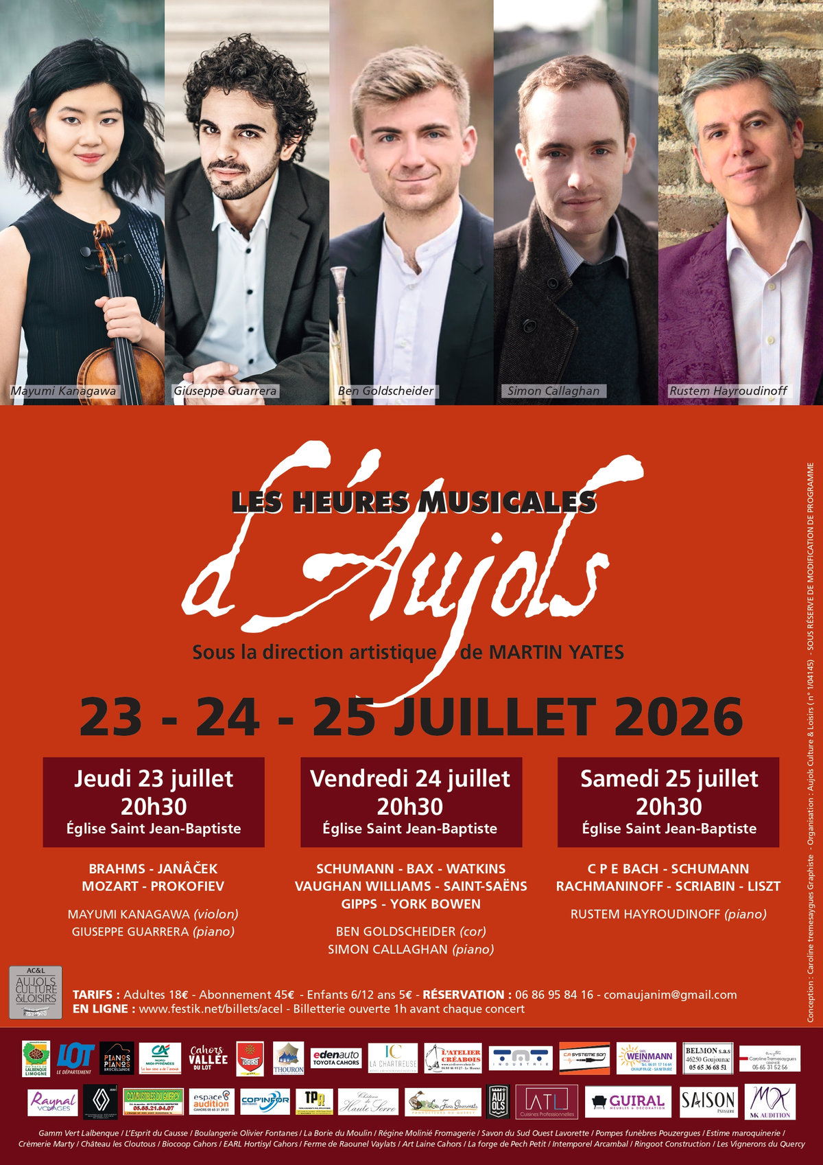 Festival Les Heures Musicales d'Aujols