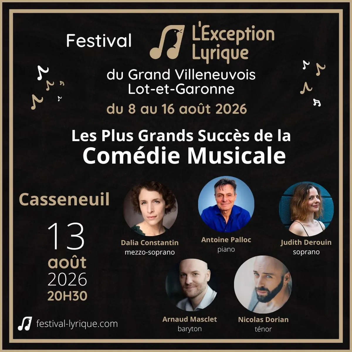 Festival Lyrique - Les plus Grands Succès de la Comédie Musicale 2026
