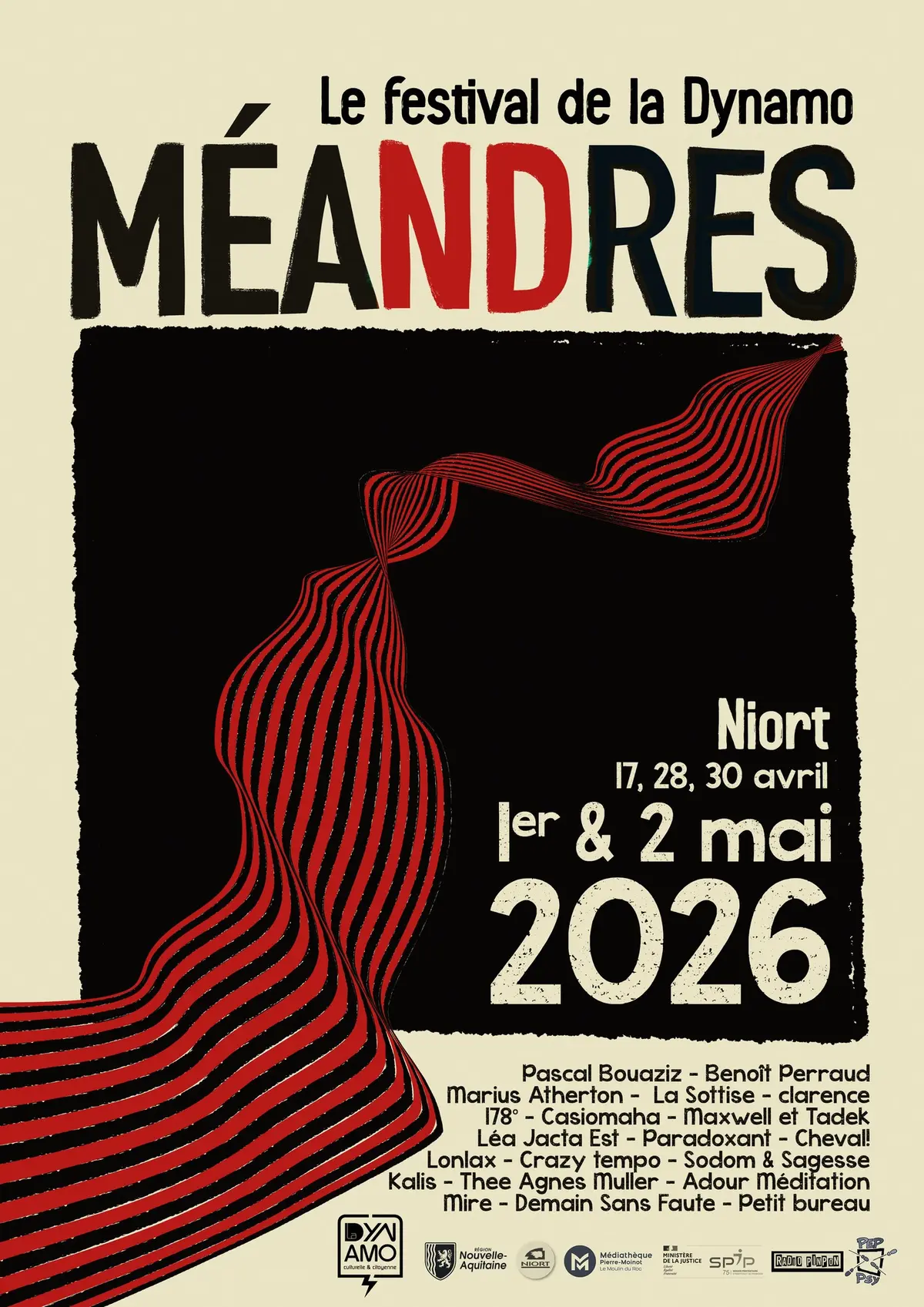 Festival Méandres – Le festival de La Dynamo à Niort