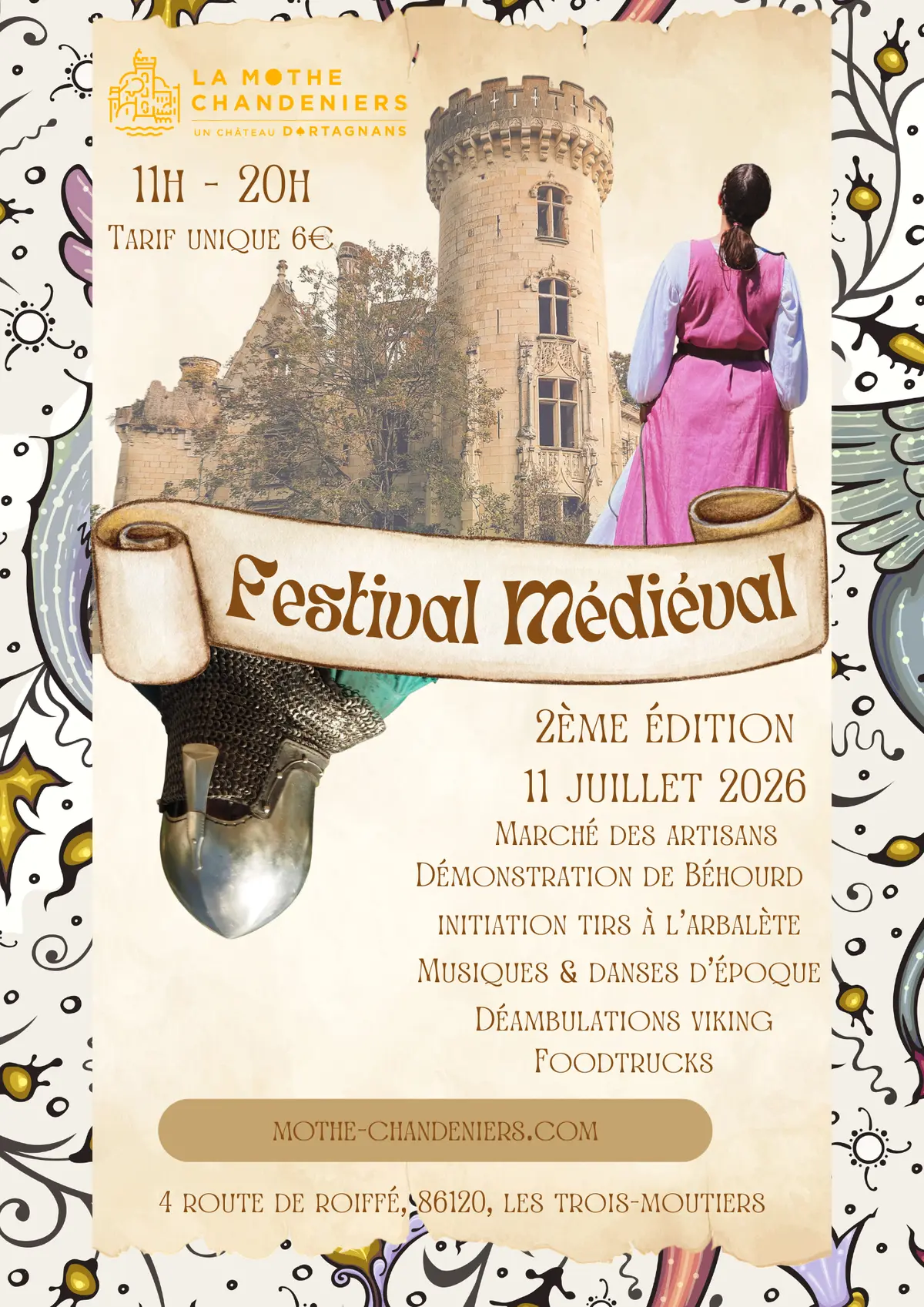 Festival médiéval au Château de la Mothe-Chandeniers
