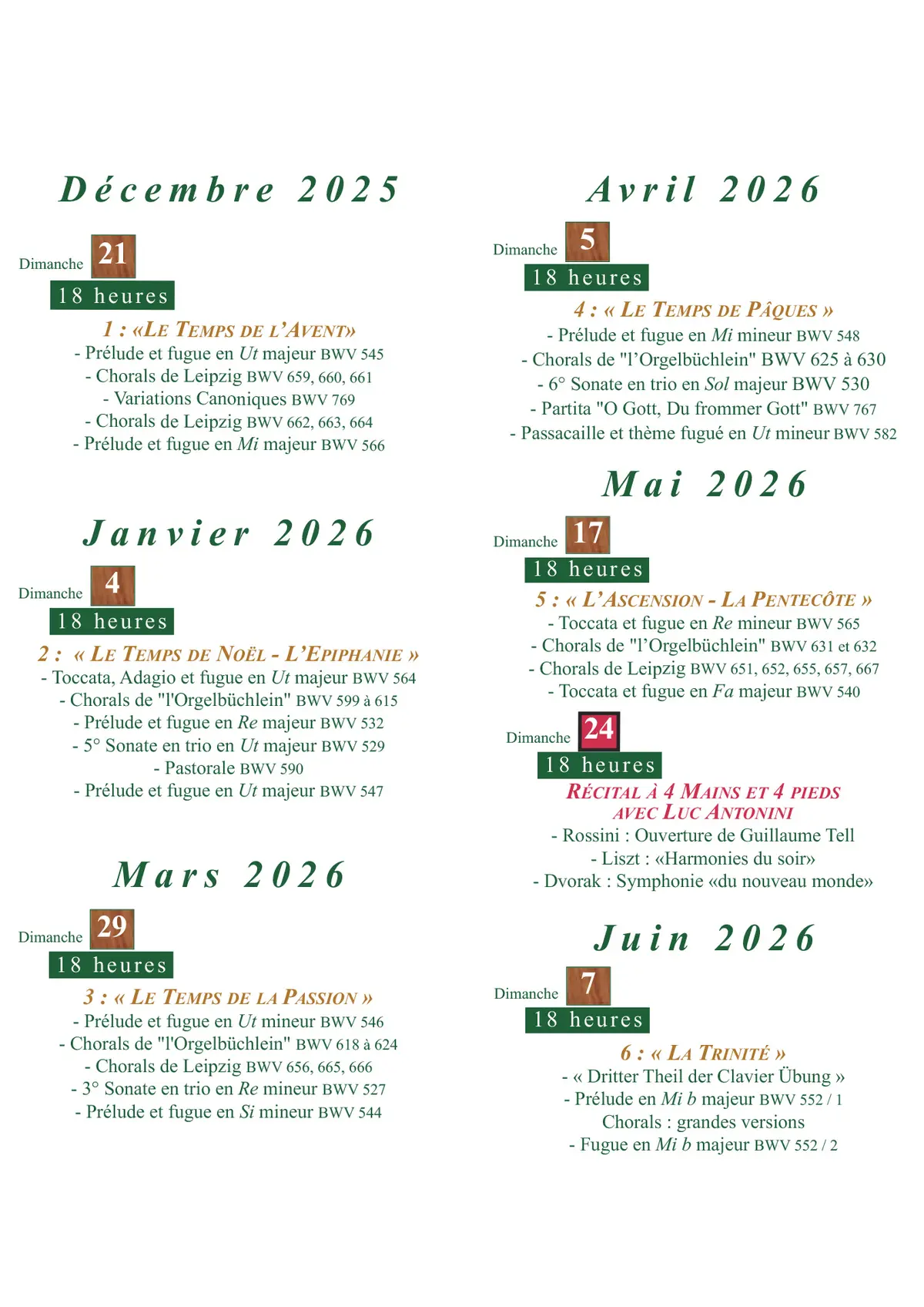 Festival Organa 2025 - 2026