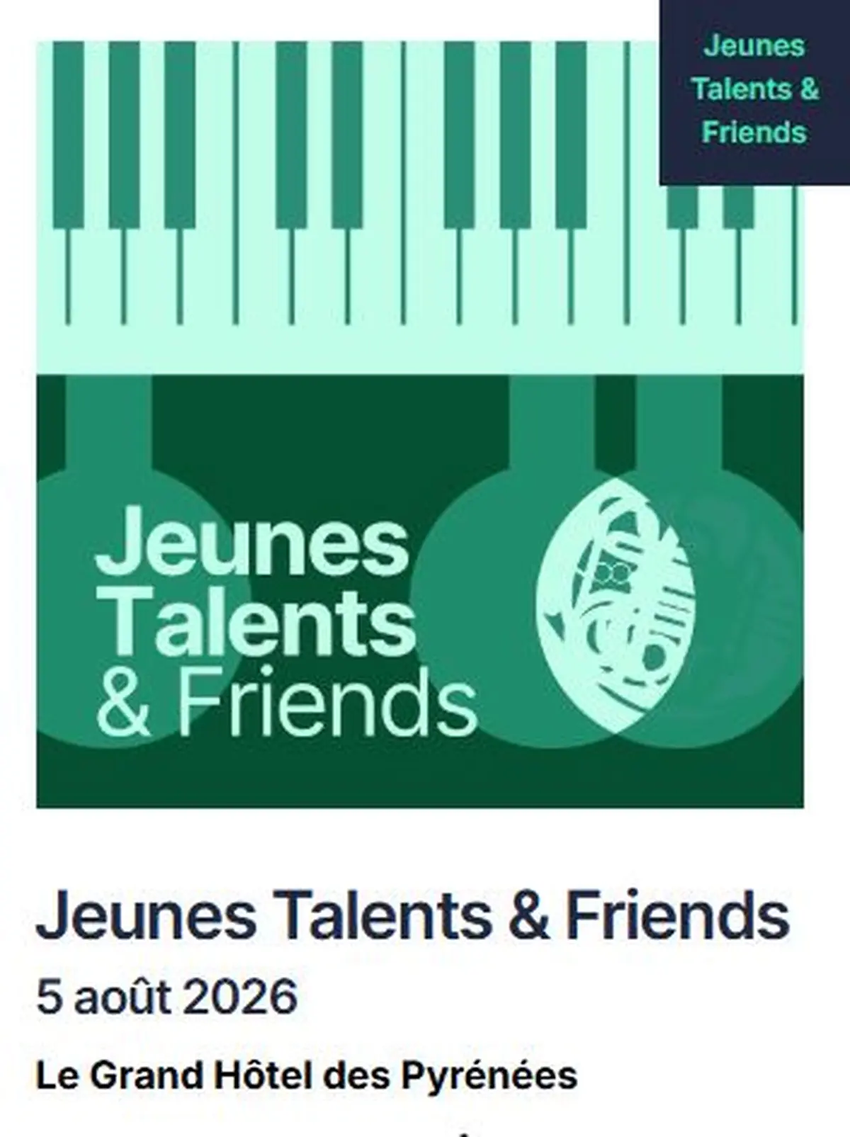 Festival Pablo Casals: Jeunes Talents & Friends
