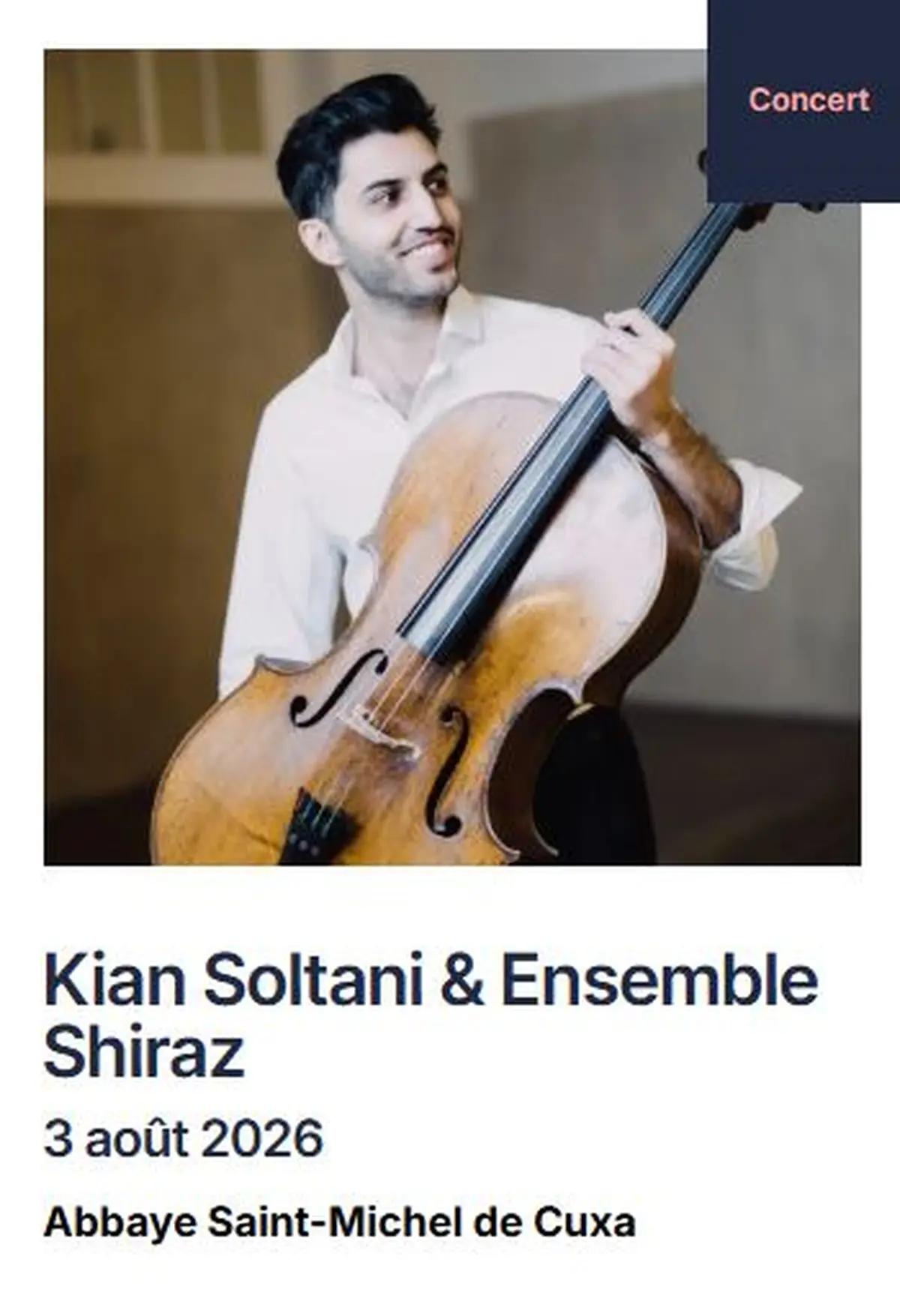 Festival Pablo Casals: Kian Soltani Shiraz Ensemble