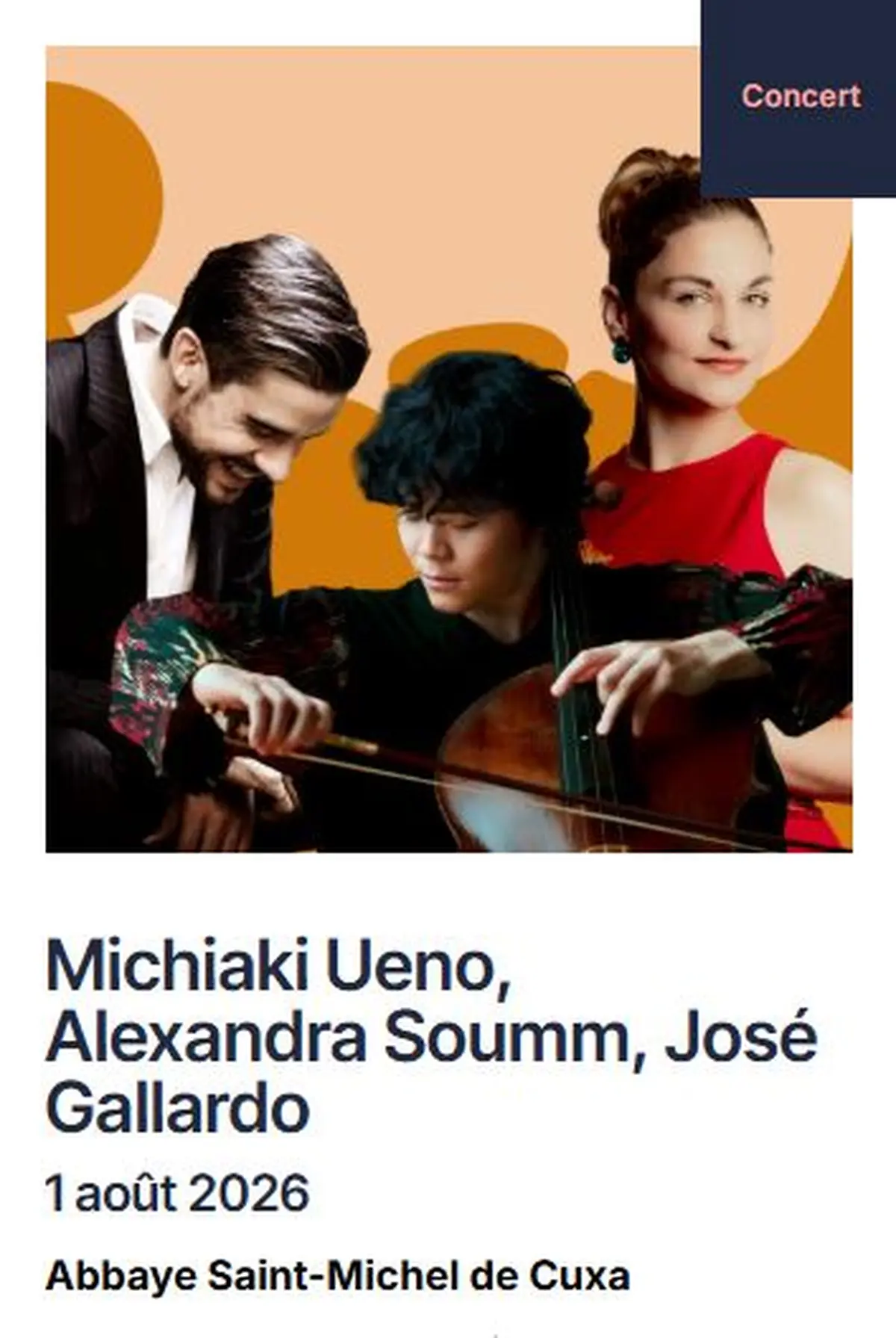 Festival Pablo Casals: Michiaki Ueno, Alexandra Soumm, José Gallardo