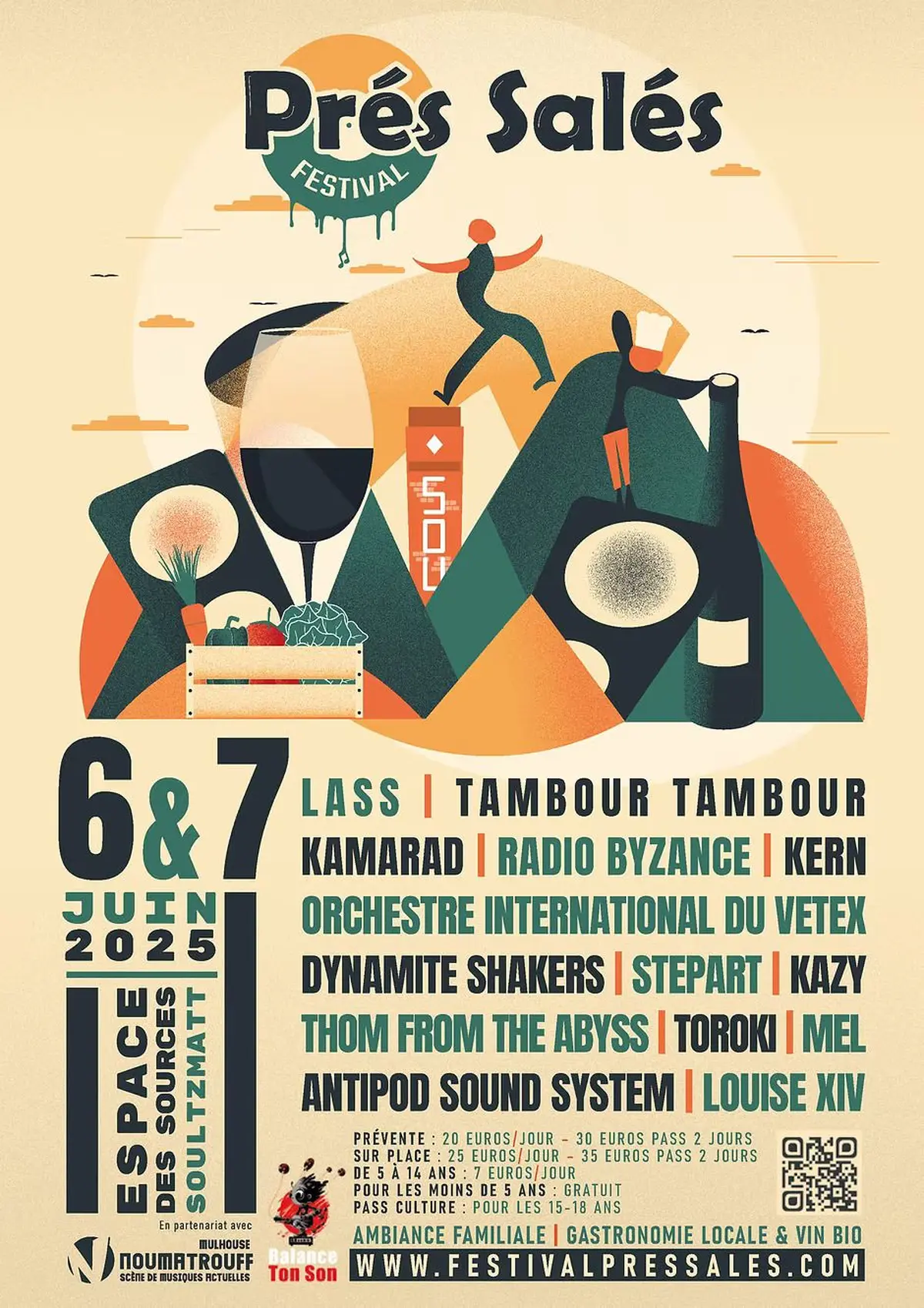 L'affiche du Festival Les Prés Salés en 2025