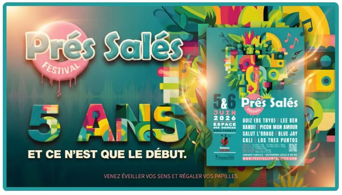 L'affiche du festival des Prés Salés 2026