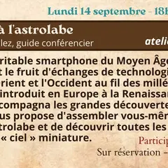Festival Re-naissance à Figeac : atelier d'initiation à l'astrolabe