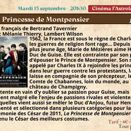 Festival Re-naissance à Figeac : ciné rencontre, la Princesse de Montpensier