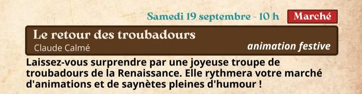 Festival Re-naissance à Figeac : le retour des troubadours