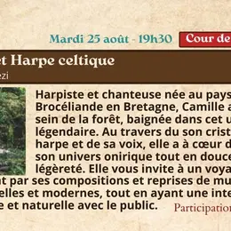 Festival Re-naissance à l'Arrosoir : chant et harpe celtique
