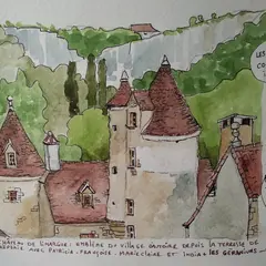 Festival Résurgence X - Atelier Croq'balade en Quercy - Stage Carnet de Voyage