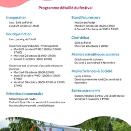 Festival Sciences, Nature, Origine, Ressource, Climat (snorc)