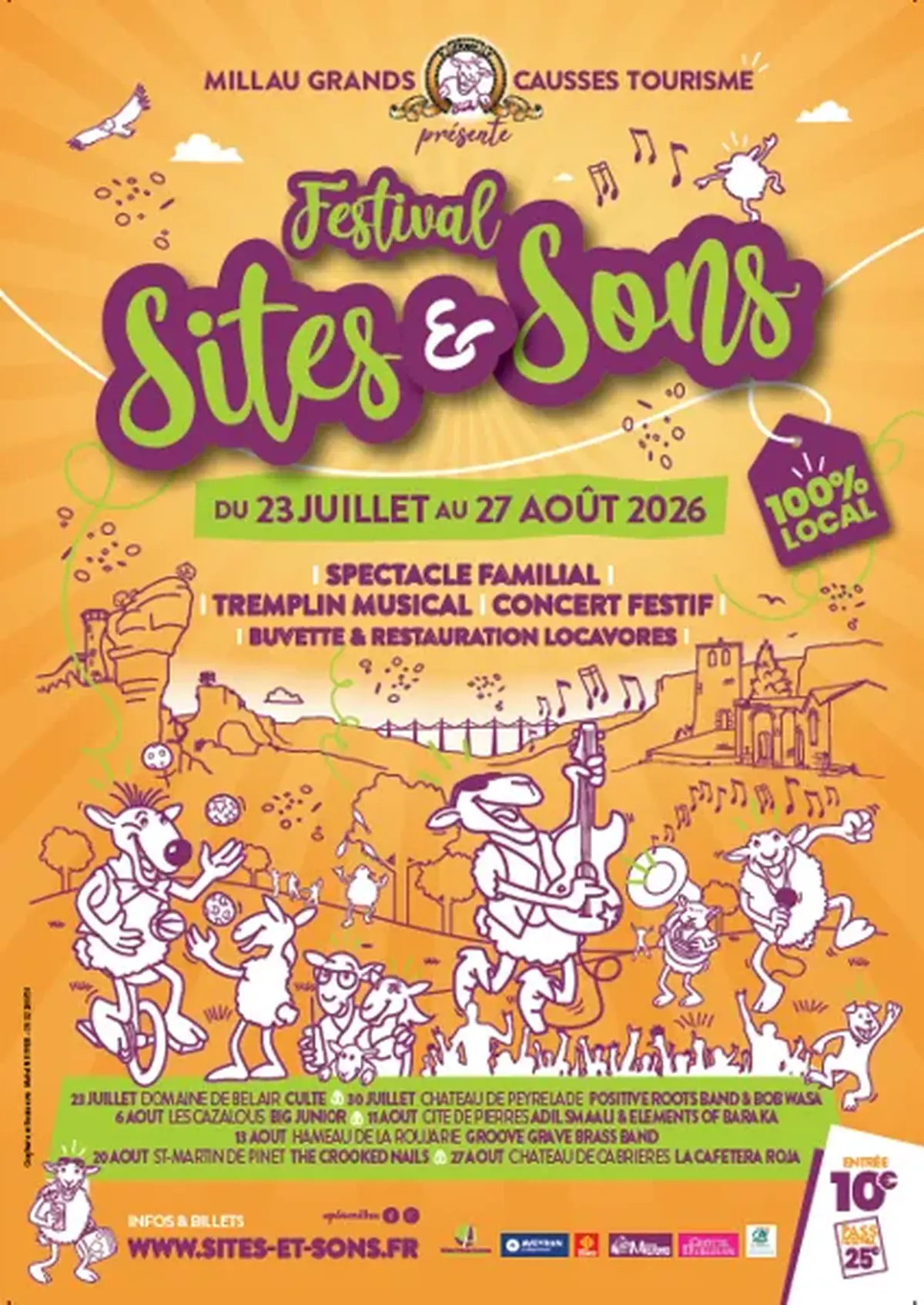 Festival Sites & Sons 2026 - 20 août - St Martin de Pinet -