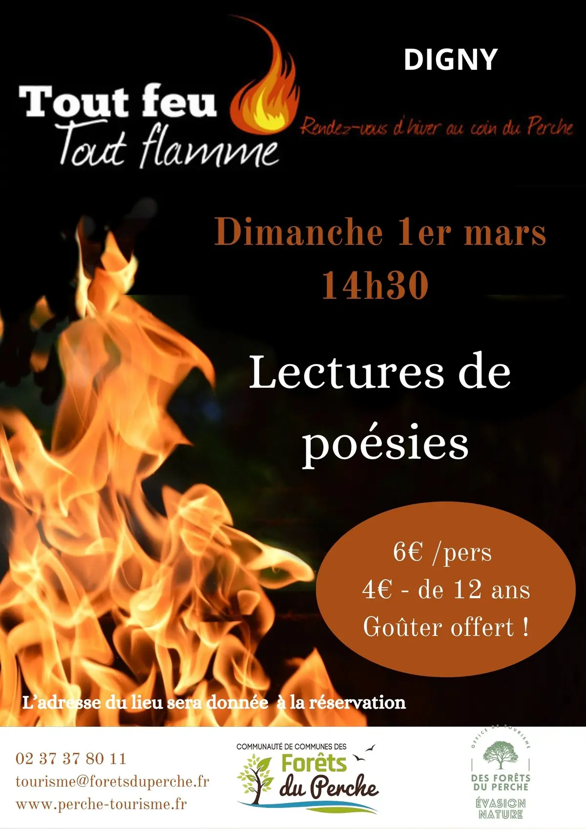 Festival Tout feu tout flamme - Lecture de poésies