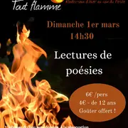 Festival Tout feu tout flamme - Lecture de poésies