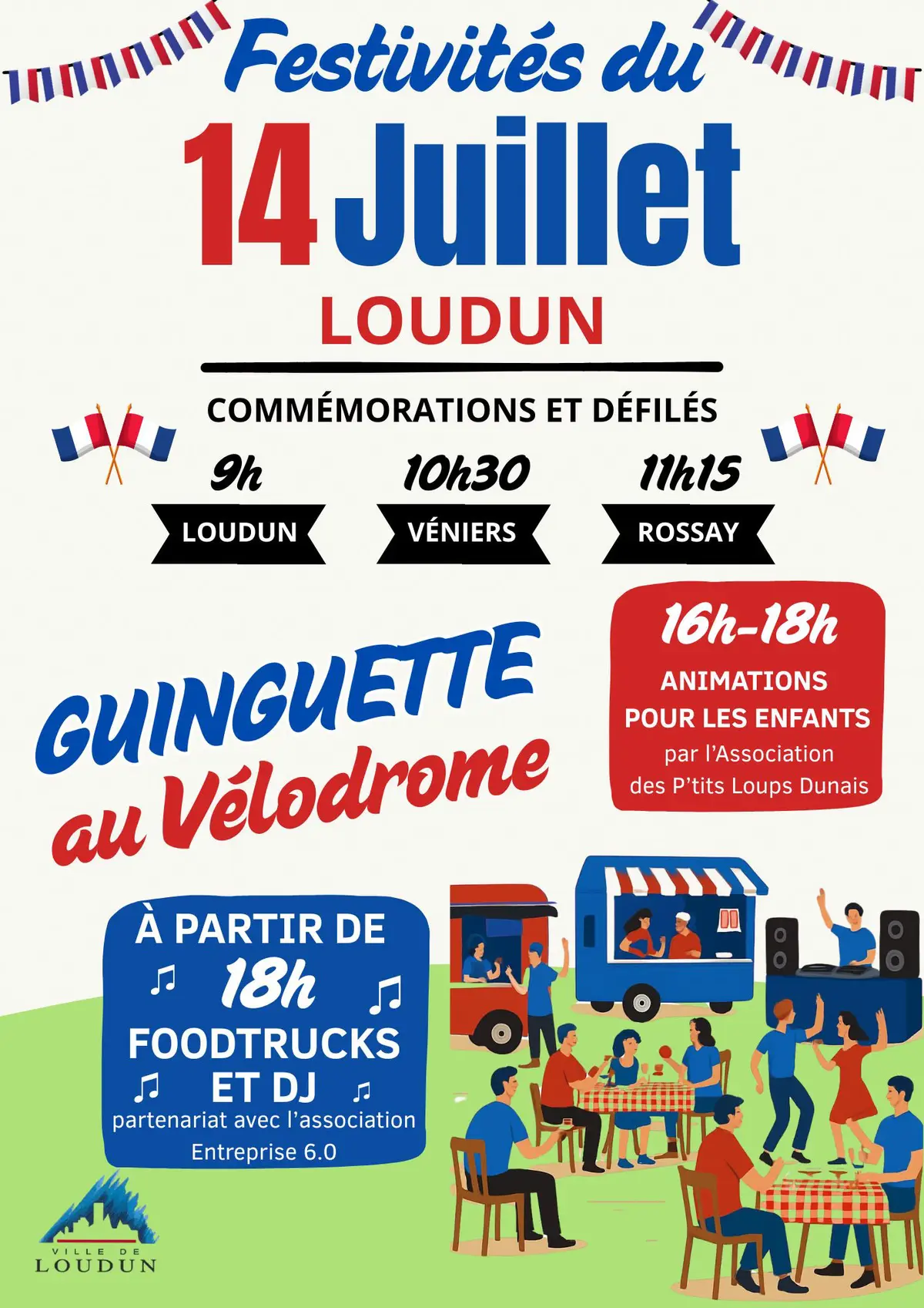 Festivité du 14 Juillet à Loudun
