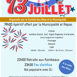 Festivités de la fête nationale - Chabournay