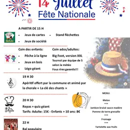 Festivités de la fête nationale - CHALANDRAY
