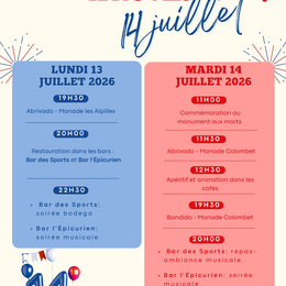 Festivités du 14 Juillet
