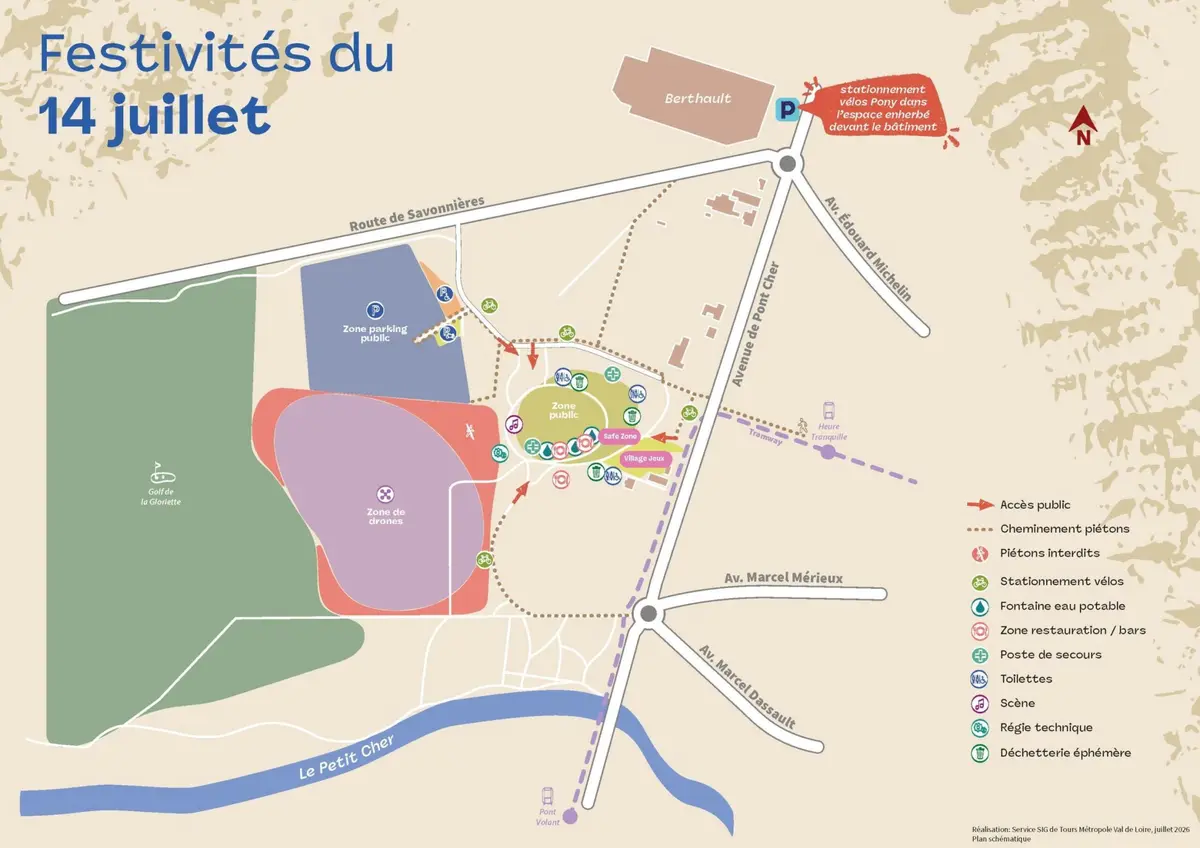 Festivités du 14 juillet à Tours