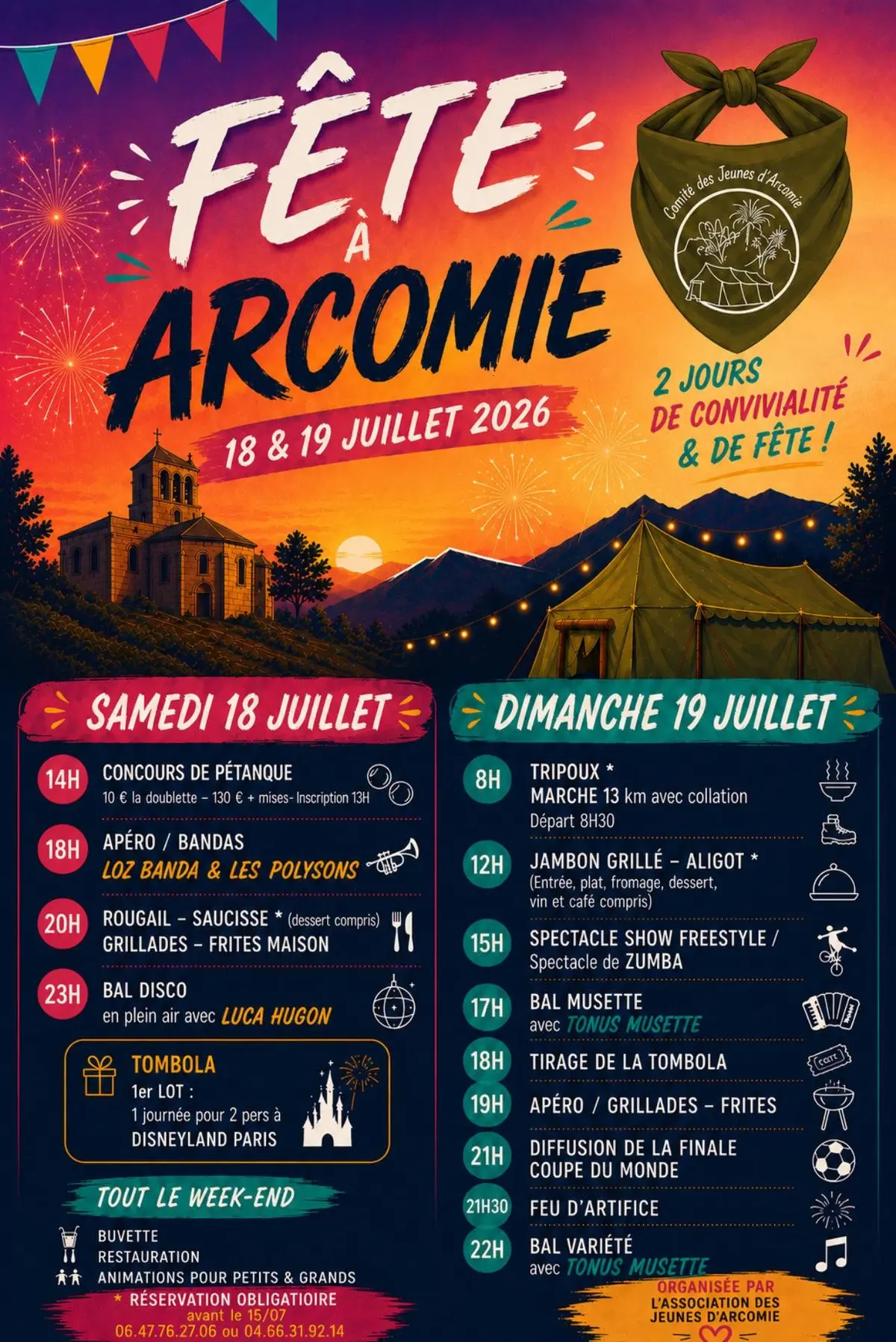Fête à Arcomie