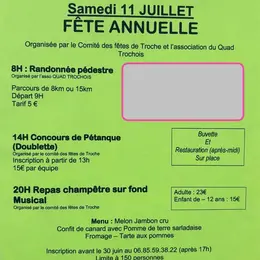 Fête annuelle à Troche