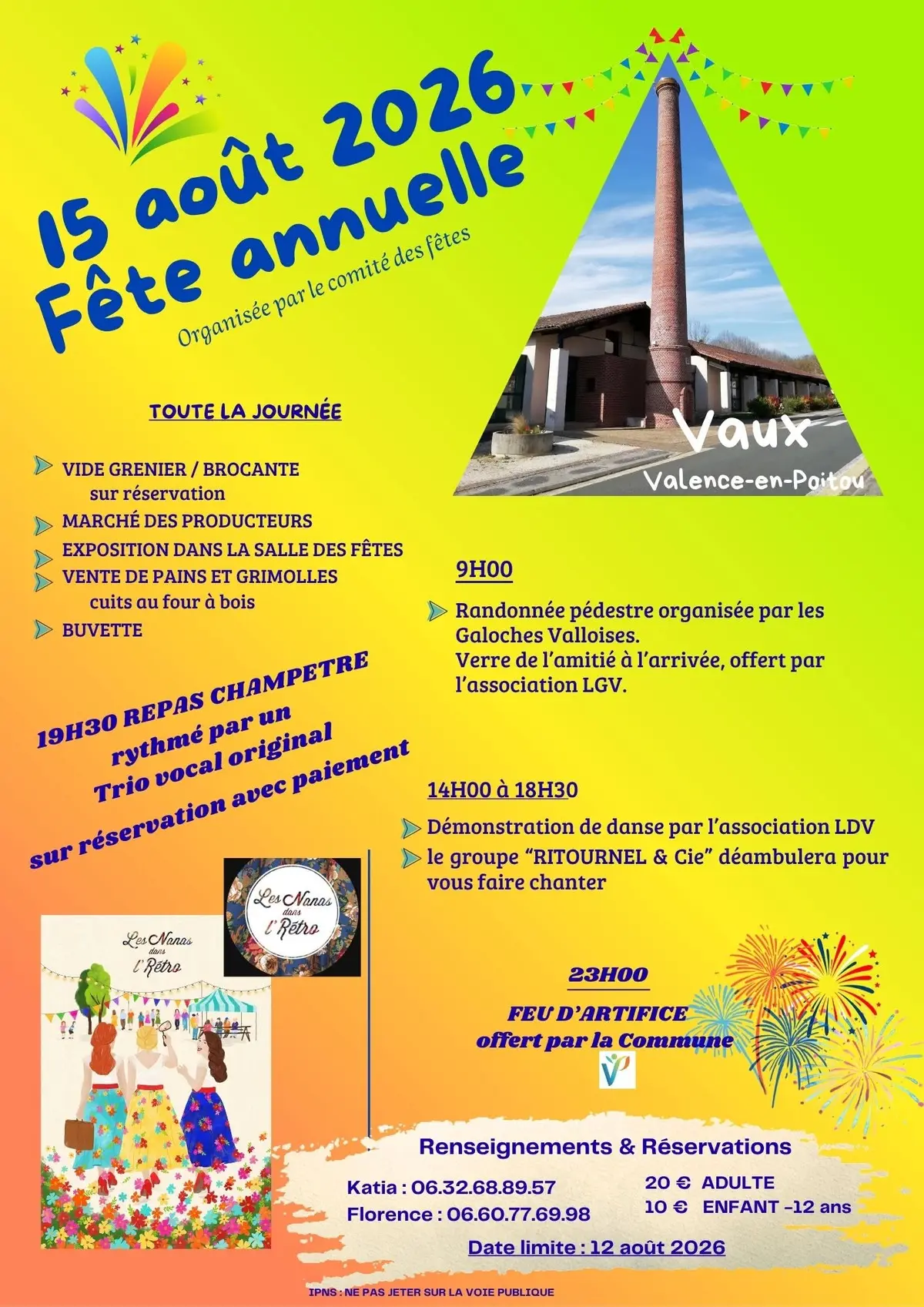 Fête annuelle du 15 août à Vaux