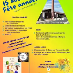 Fête annuelle du 15 août à Vaux