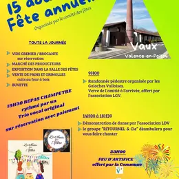 Fête annuelle du 15 août à Vaux