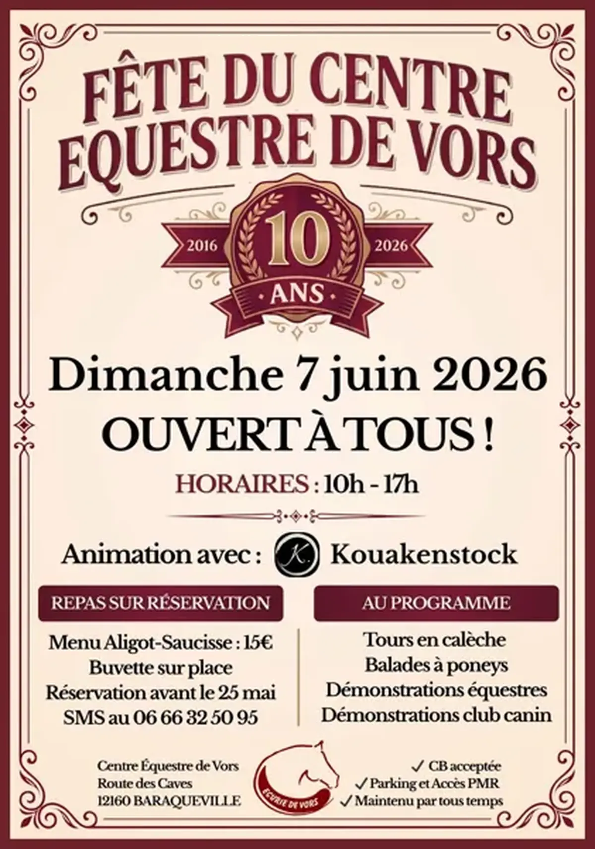 Fête au centre équestre de Vors