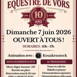 Fête au centre équestre de Vors