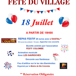 Fête au village de Sainte-Colombe-de-Villeneuve