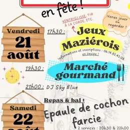 Fête aux Mazières