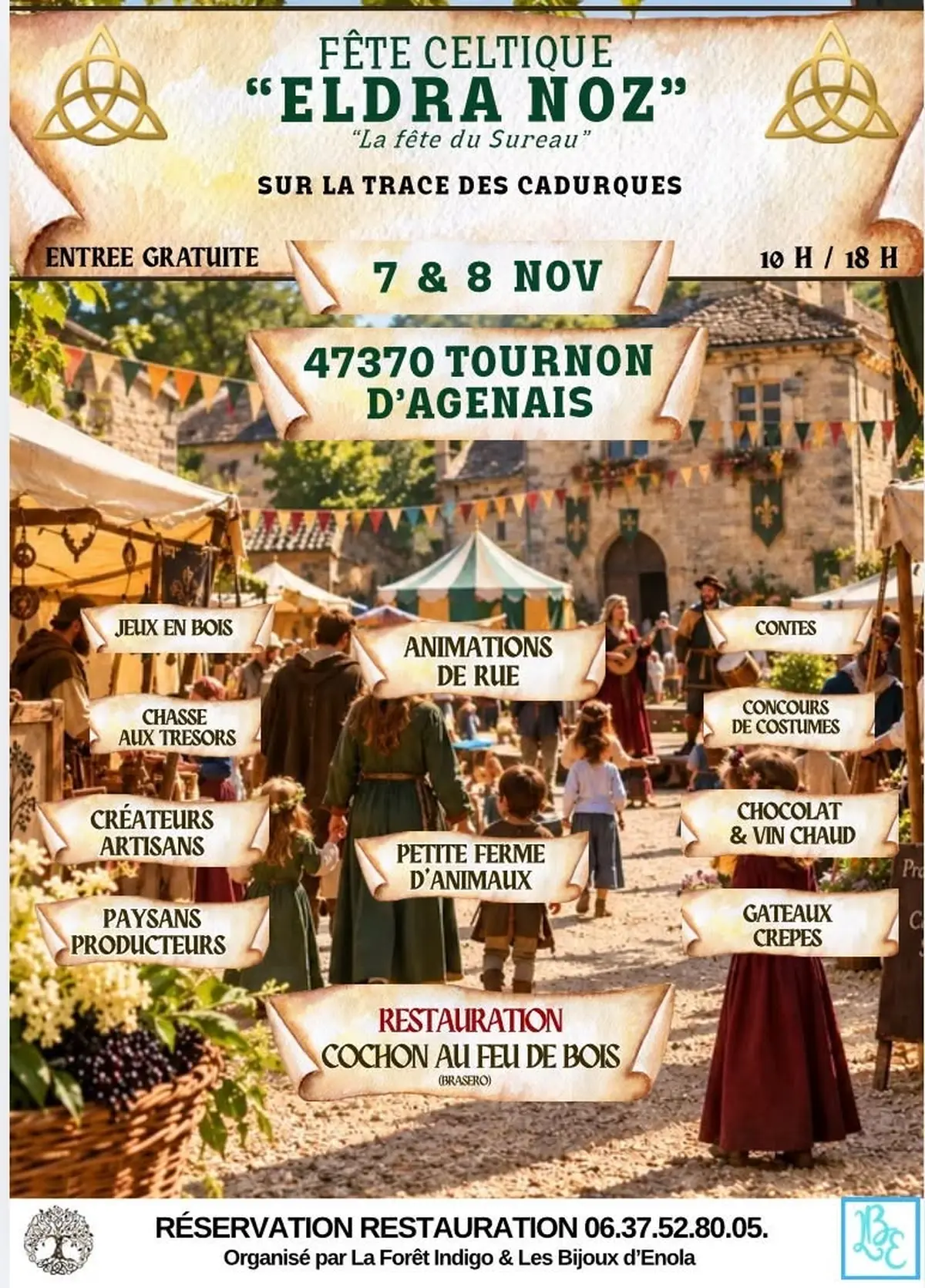 Fête Celtique ELDRA NOZ à Tournon d'Agenais